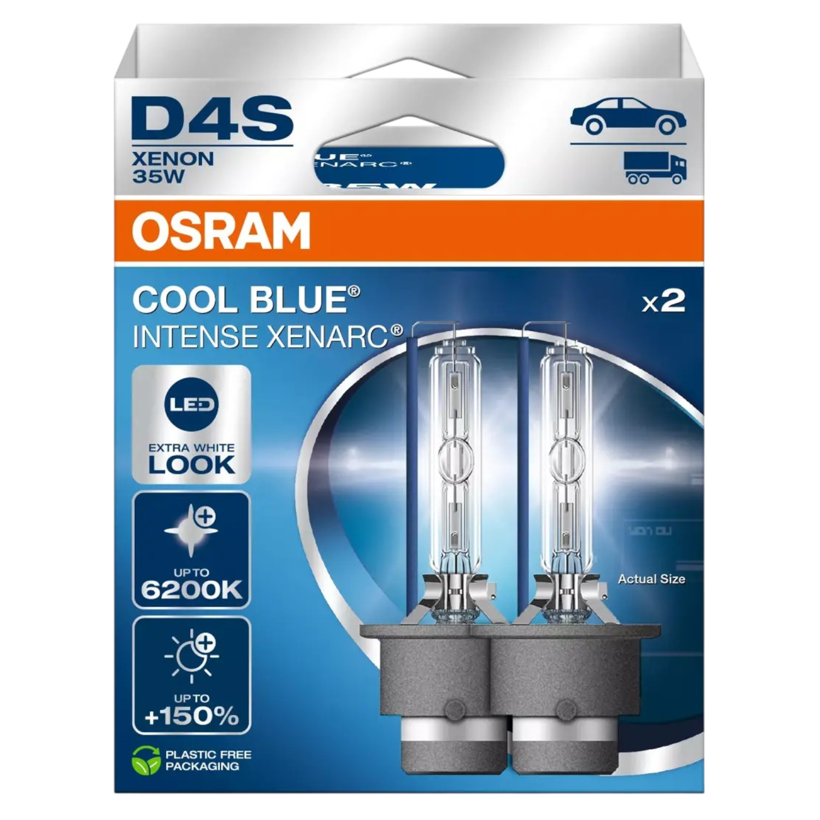 D4S OSRAM Cool Blue Intense Xenarc Next Gen 35W 6200K Xenon HID